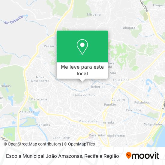 Escola Municipal João Amazonas mapa