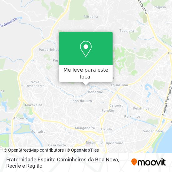 Fraternidade Espírita Caminheiros da Boa Nova mapa