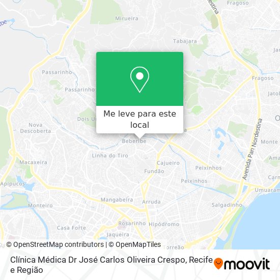 Clínica Médica Dr José Carlos Oliveira Crespo mapa