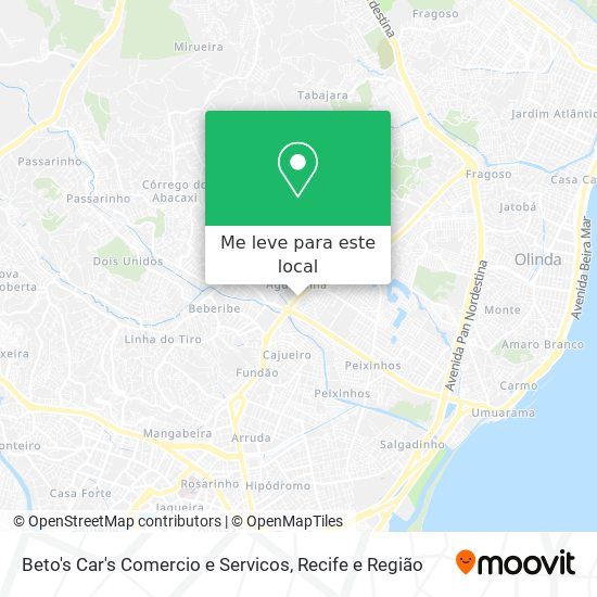 Beto's Car's Comercio e Servicos mapa