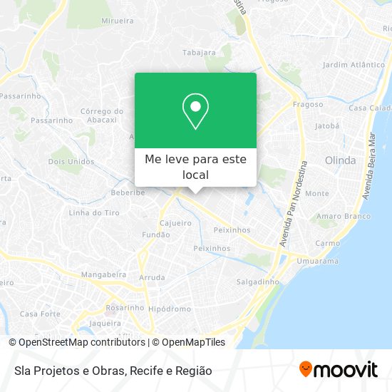 Sla Projetos e Obras mapa