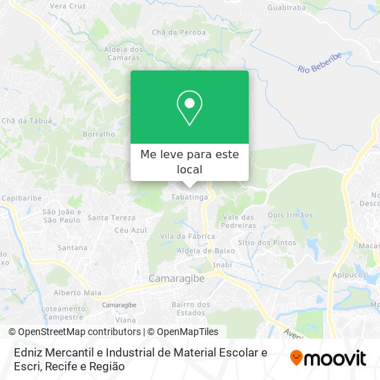 Edniz Mercantil e Industrial de Material Escolar e Escri mapa
