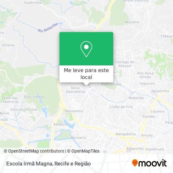 Escola Irmã Magna mapa