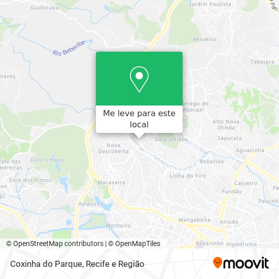 Coxinha do Parque mapa