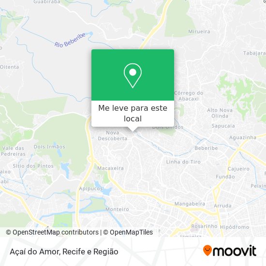 Açaí do Amor mapa