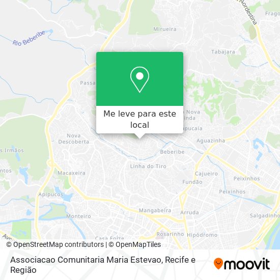 Associacao Comunitaria Maria Estevao mapa