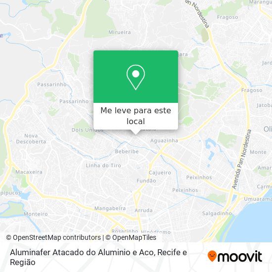 Aluminafer Atacado do Aluminio e Aco mapa
