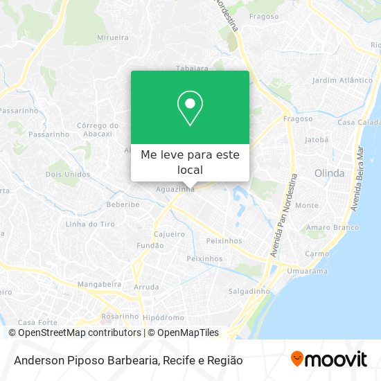 Anderson Piposo Barbearia mapa