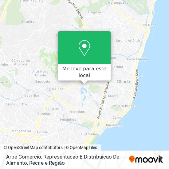 Arpe Comercio, Representacao E Distribuicao De Alimento mapa