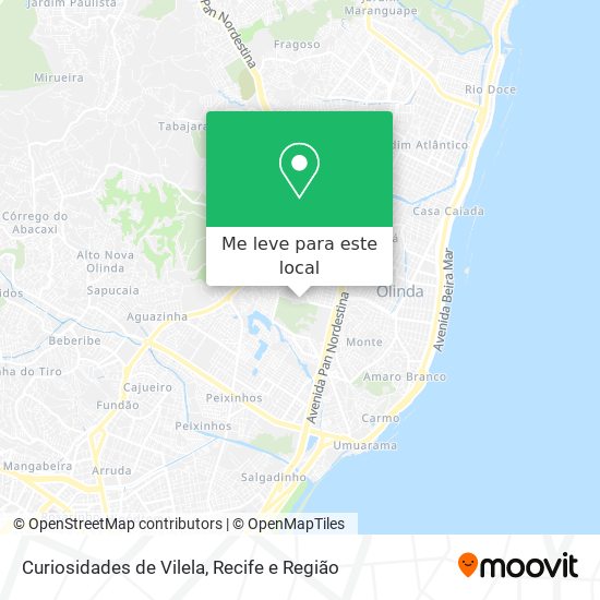 Curiosidades de Vilela mapa