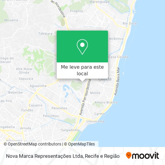 Nova Marca Representações Ltda mapa