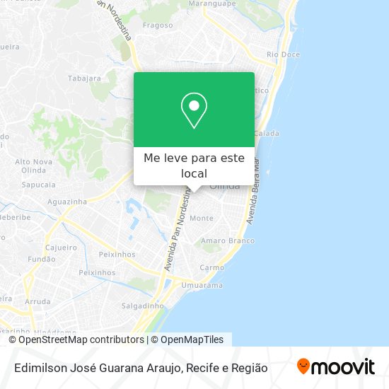 Edimilson José Guarana Araujo mapa