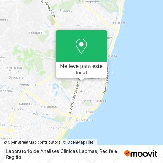 Laboratorio de Analises Clinicas Labmas mapa