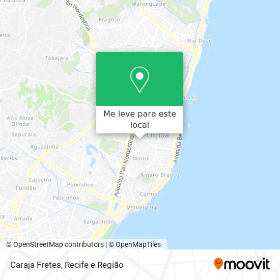 Caraja Fretes mapa