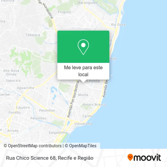 Rua Chico Science 68 mapa