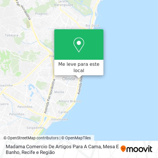 Madama Comercio De Artigos Para A Cama, Mesa E Banho mapa