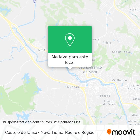 Castelo de Iansã - Nova Tiúma mapa