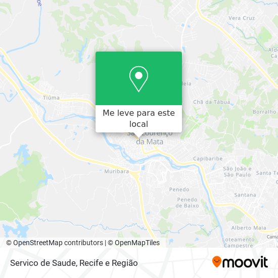 Servico de Saude mapa