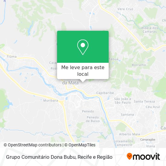 Grupo Comunitário Dona Bubu mapa