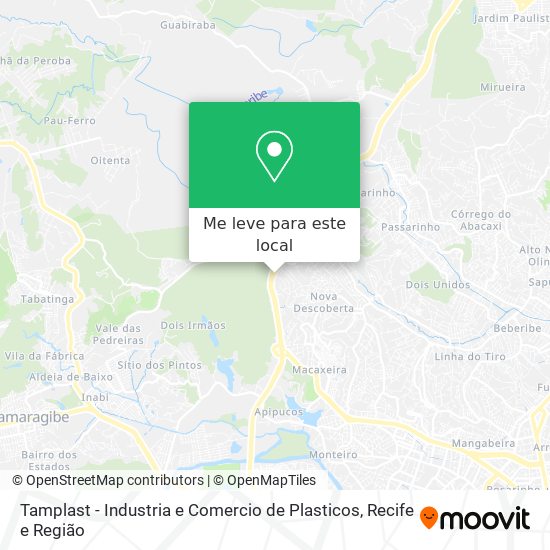 Tamplast - Industria e Comercio de Plasticos mapa