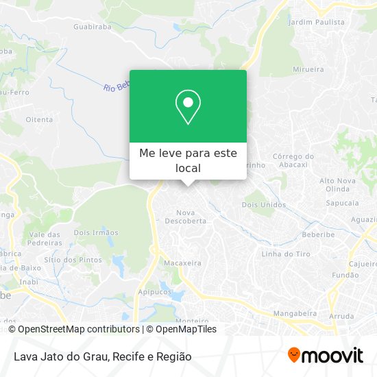 Lava Jato do Grau mapa