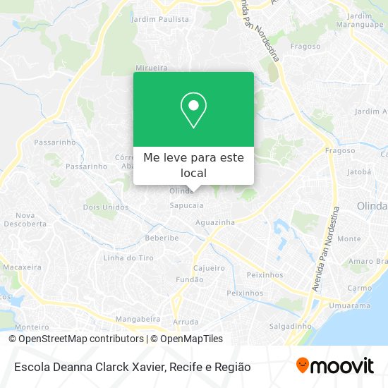 Escola Deanna Clarck Xavier mapa