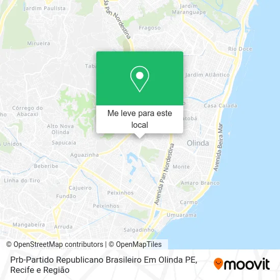 Prb-Partido Republicano Brasileiro Em Olinda PE mapa