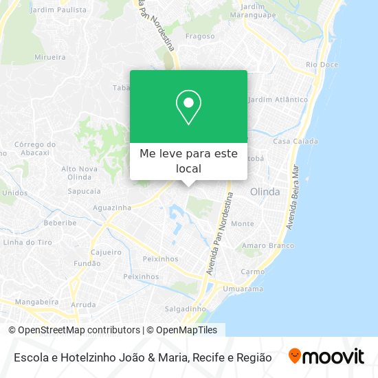 Escola e Hotelzinho João & Maria mapa