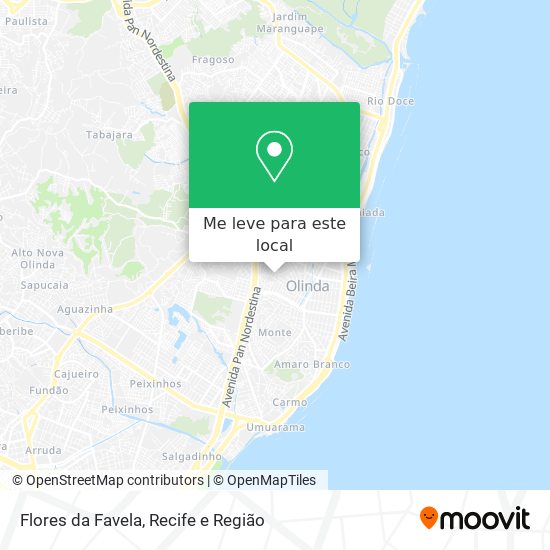 Flores da Favela mapa