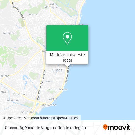 Classic Agência de Viagens mapa