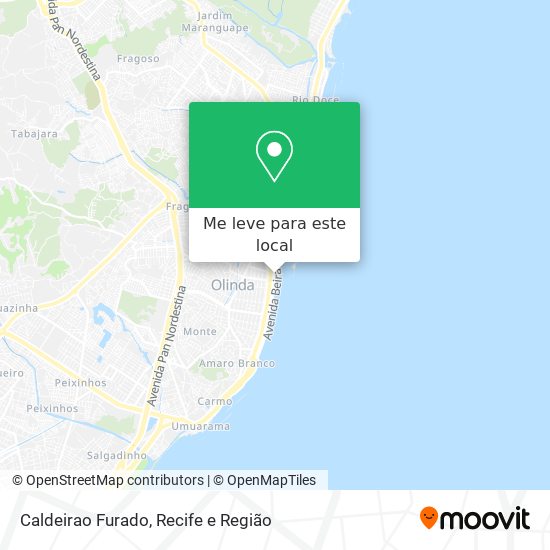Caldeirao Furado mapa