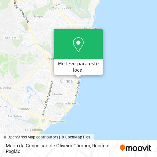 Maria da Conceição de Oliveira Câmara mapa