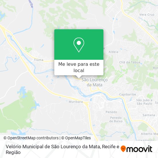 Velório Municipal de São Lourenço da Mata mapa