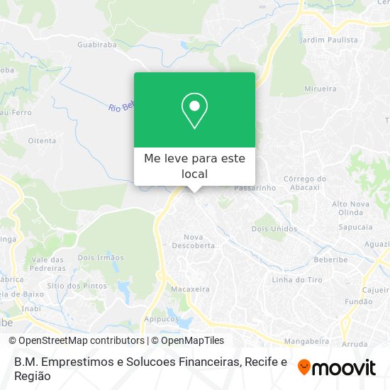 B.M. Emprestimos e Solucoes Financeiras mapa