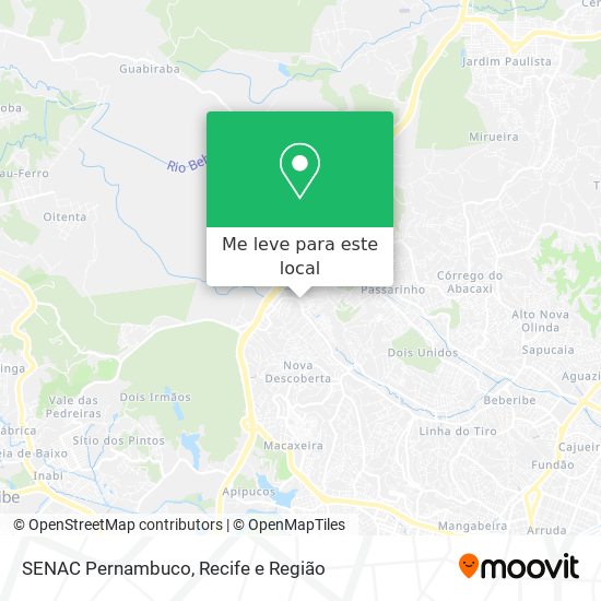 SENAC Pernambuco mapa