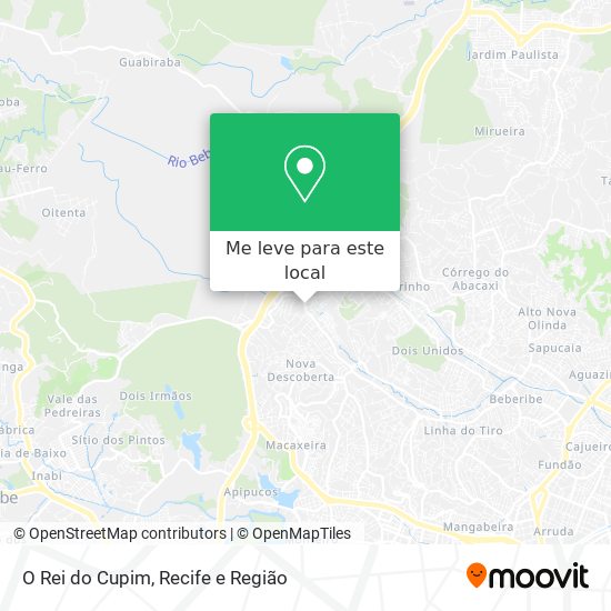 O Rei do Cupim mapa