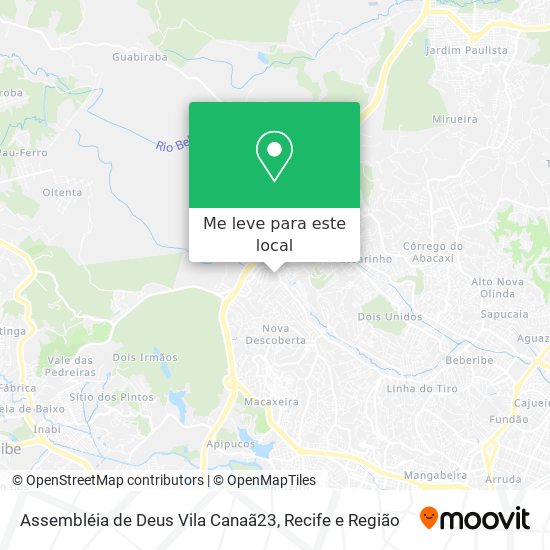 Assembléia de Deus Vila Canaã23 mapa