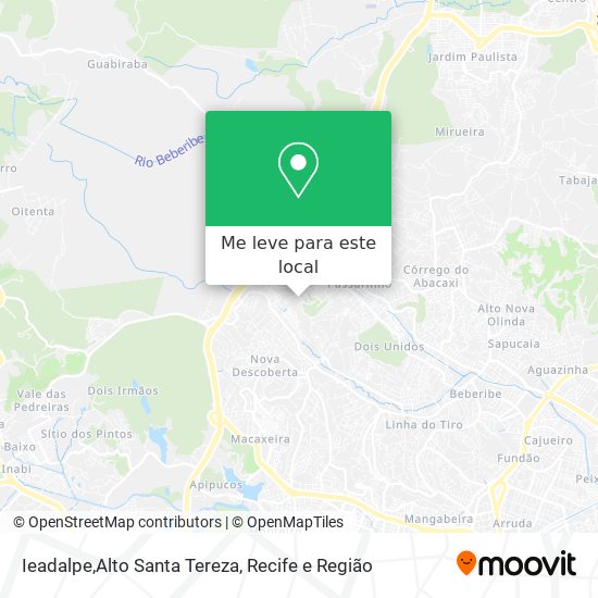 Ieadalpe,Alto Santa Tereza mapa