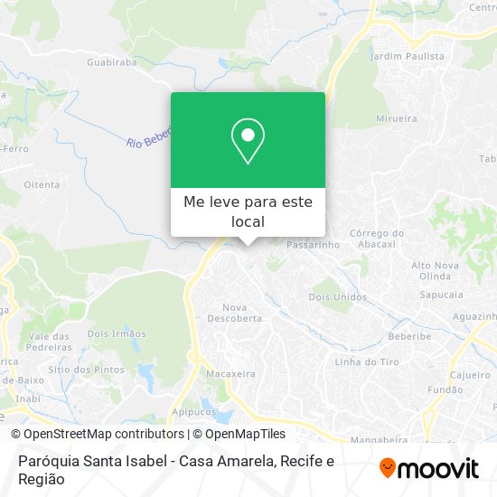 Paróquia Santa Isabel - Casa Amarela mapa
