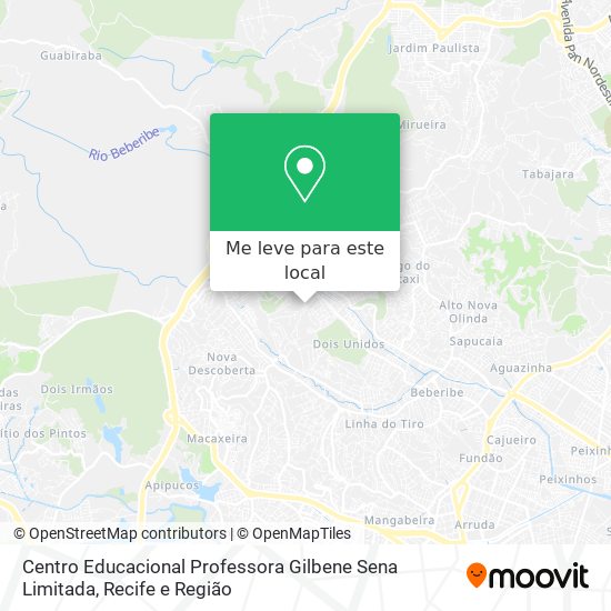 Centro Educacional Professora Gilbene Sena Limitada mapa