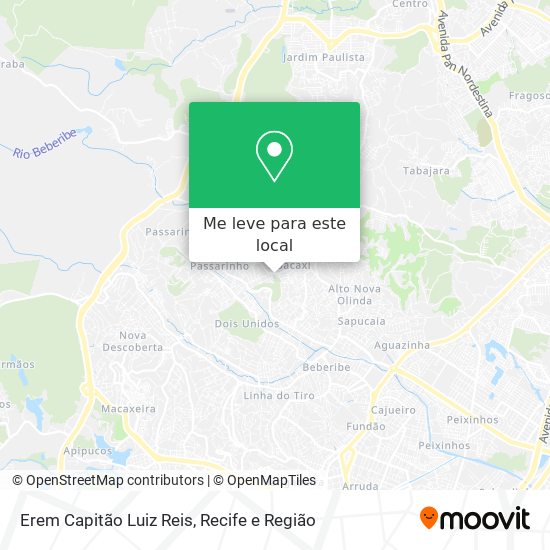 Erem Capitão Luiz Reis mapa