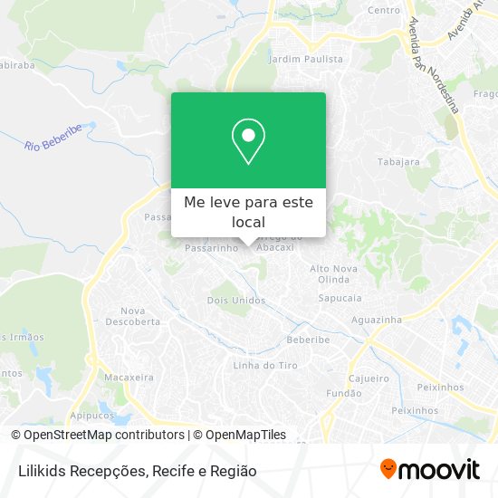 Lilikids Recepções mapa