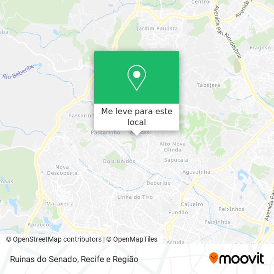 Ruinas do Senado mapa