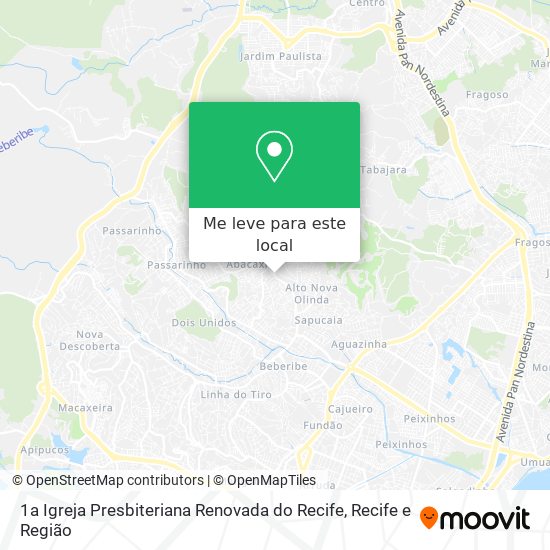 1a Igreja Presbiteriana Renovada do Recife mapa