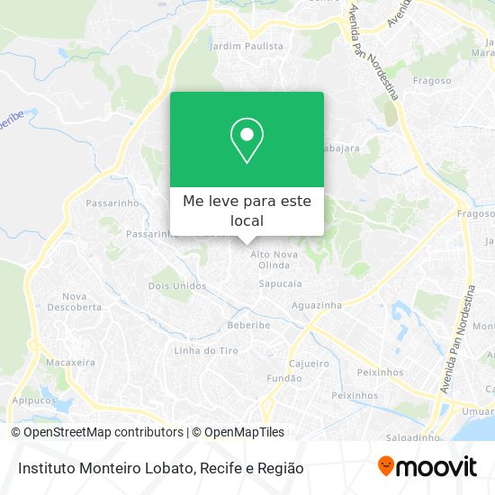 Instituto Monteiro Lobato mapa