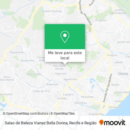 Salao de Beleza Vianez Bella Donna mapa
