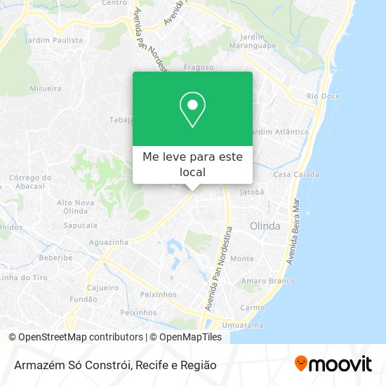 Armazém Só Constrói mapa