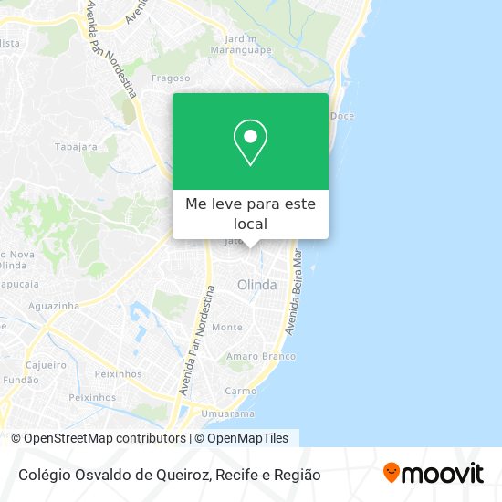 Colégio Osvaldo de Queiroz mapa