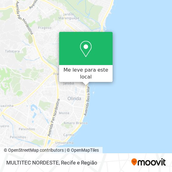 MULTITEC NORDESTE mapa