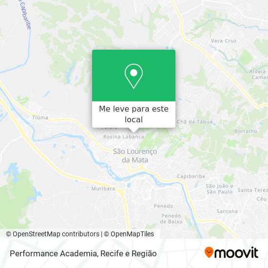 Performance Academia mapa